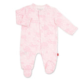 Magnetic Me Pink Doeskin Modal Magnetic Footie - ANB Baby